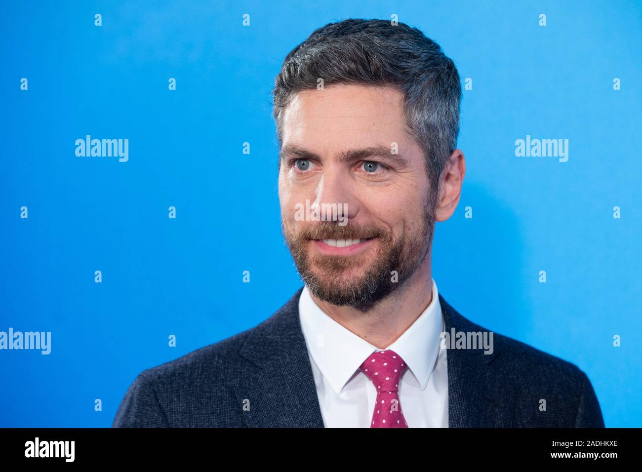 Hamburg, Deutschland. 03 Dez, 2019. Ingo ZAMPERONI, Moderator, Tagesthemen-Moderator, Portraet, Porträt, Porträt, 7/8-Einzelbild, einzigen Motiv, Jahrespressekonferenz der ARD, Programm Presse Konferenz, in Hamburg am 03.12.2019, | Verwendung der weltweiten Kredit: dpa/Alamy leben Nachrichten Stockfoto