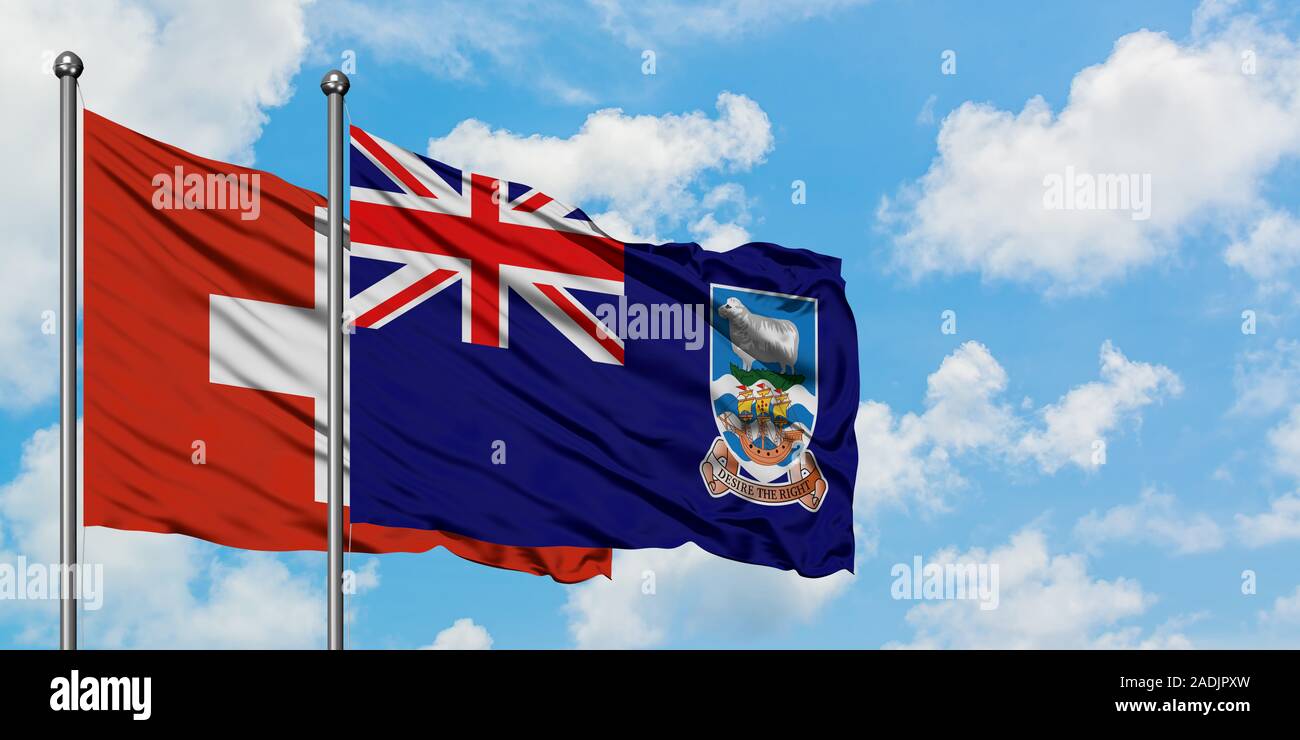 Produktbild von DuraFlag Falklandinseln Flagge - Premium Outdoor-Flagge 1,5x0,9m Mit Seil & Knebel
