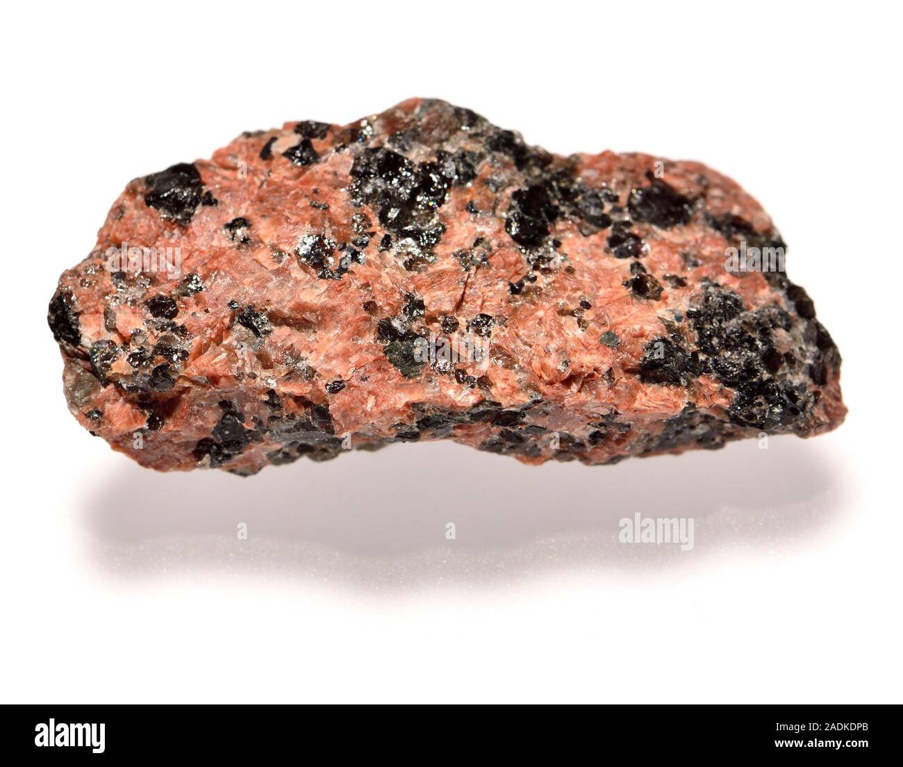 Granodiorit (Norwegen) phaneritic - Strukturierte aufdringlich magmatisches Gestein wie Granit, aber mit mehr Plagioklas als Orthoklas sind miteinander Feldspat Stockfoto
