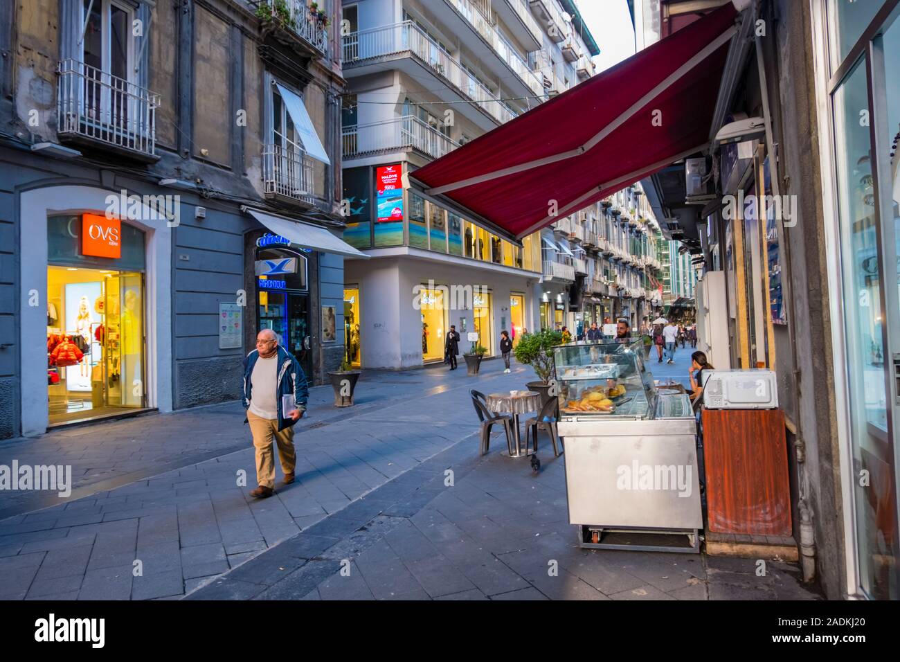 Via Chiaia, Chiaia, Neapel, Italien Stockfoto