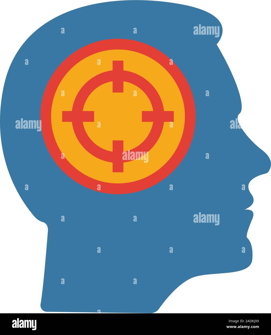 Die Fokussierung auf das Symbol. Einfaches Element von der Produktivität icons Collection. Kreative Konzentration Symbol ui, ux, Anwendungen, Software und Infografiken Stock Vektor