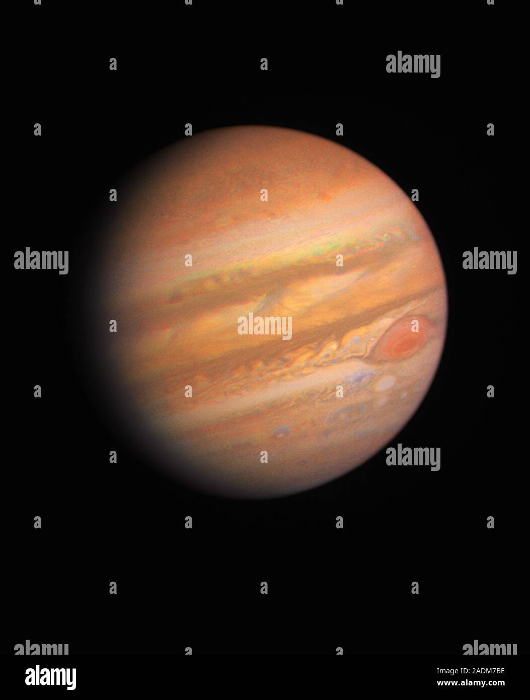 Jupiter. Voyager 1 Sonde Bild des Planeten Jupiter. Dies ist der größte