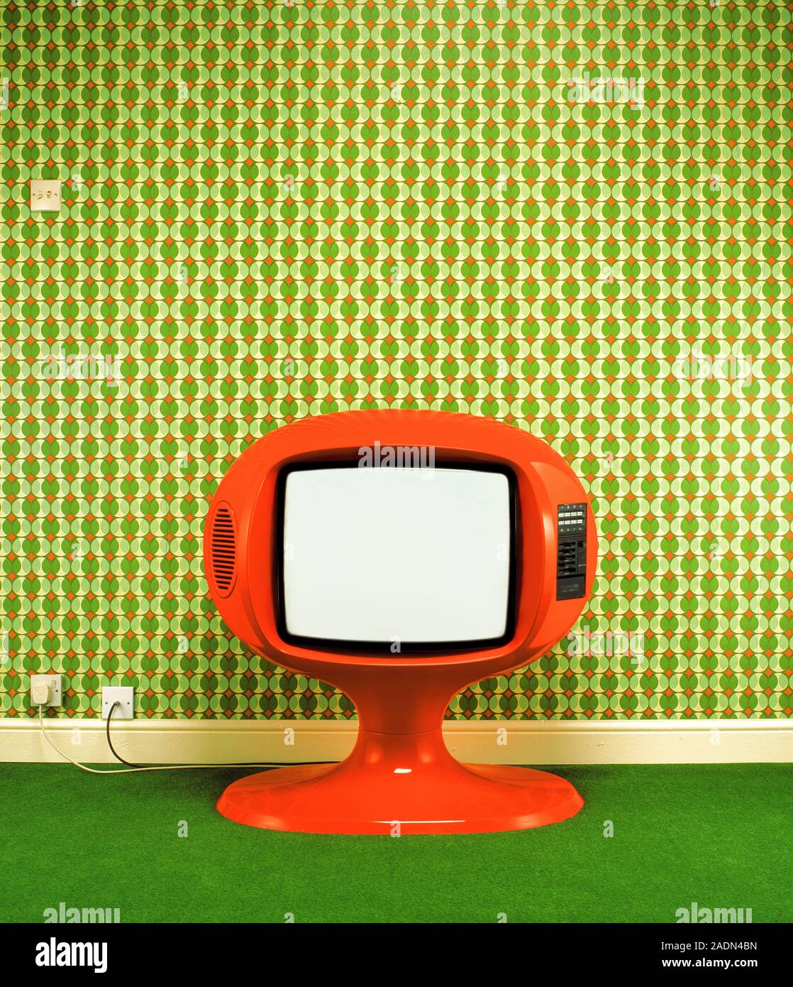 1970 s Fernseher Stockfoto