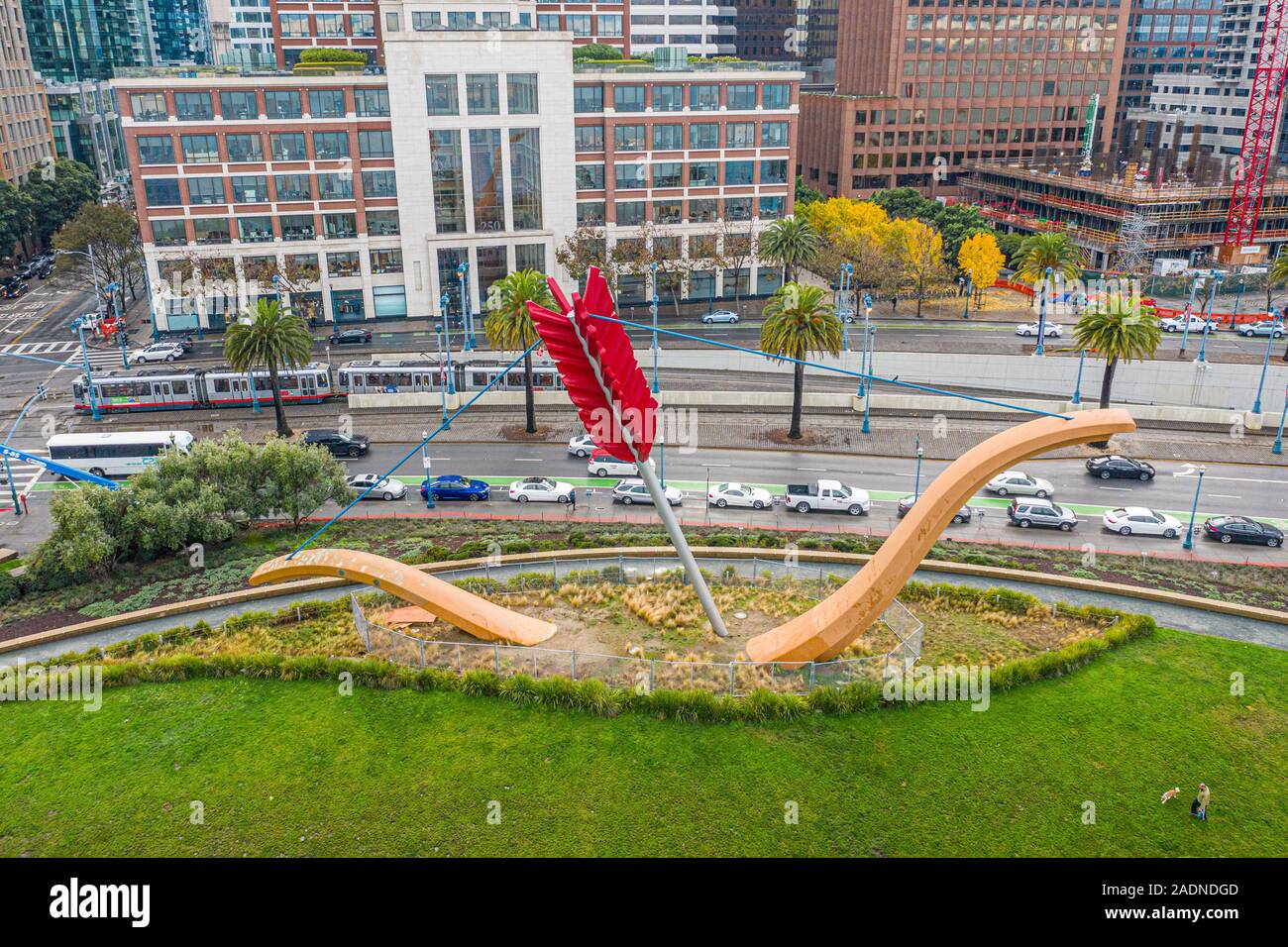 Cupid's Span, Rincon Park, San Francisco, CA Stockfoto