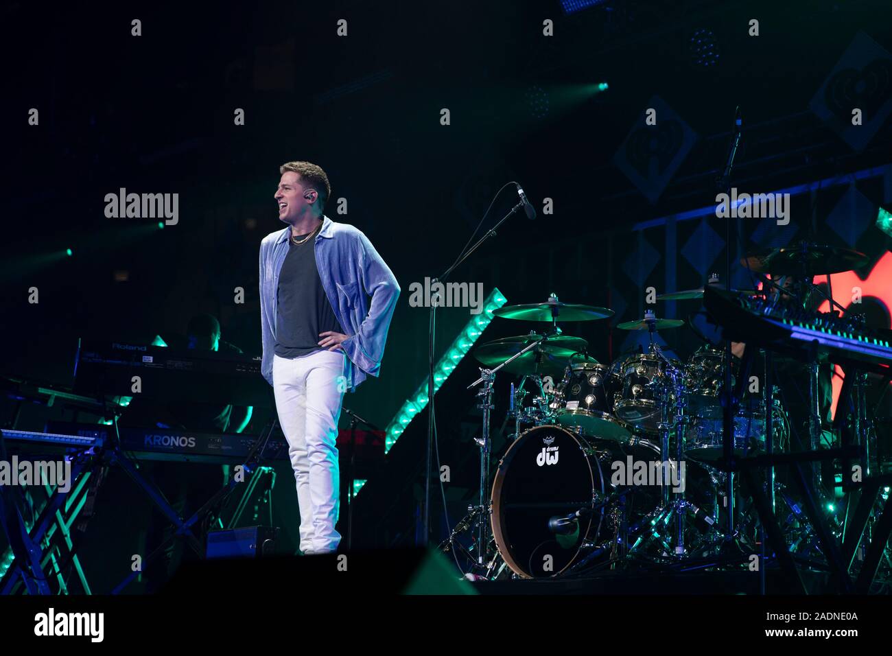 Sänger Charlie Puth führt auf dem 106,1 KISS FM Jingle Ball 2019 von Capital One bei Dickies Arena präsentierte am Dezember 3rd, 2019 in Fort Worth, Texas. Stockfoto