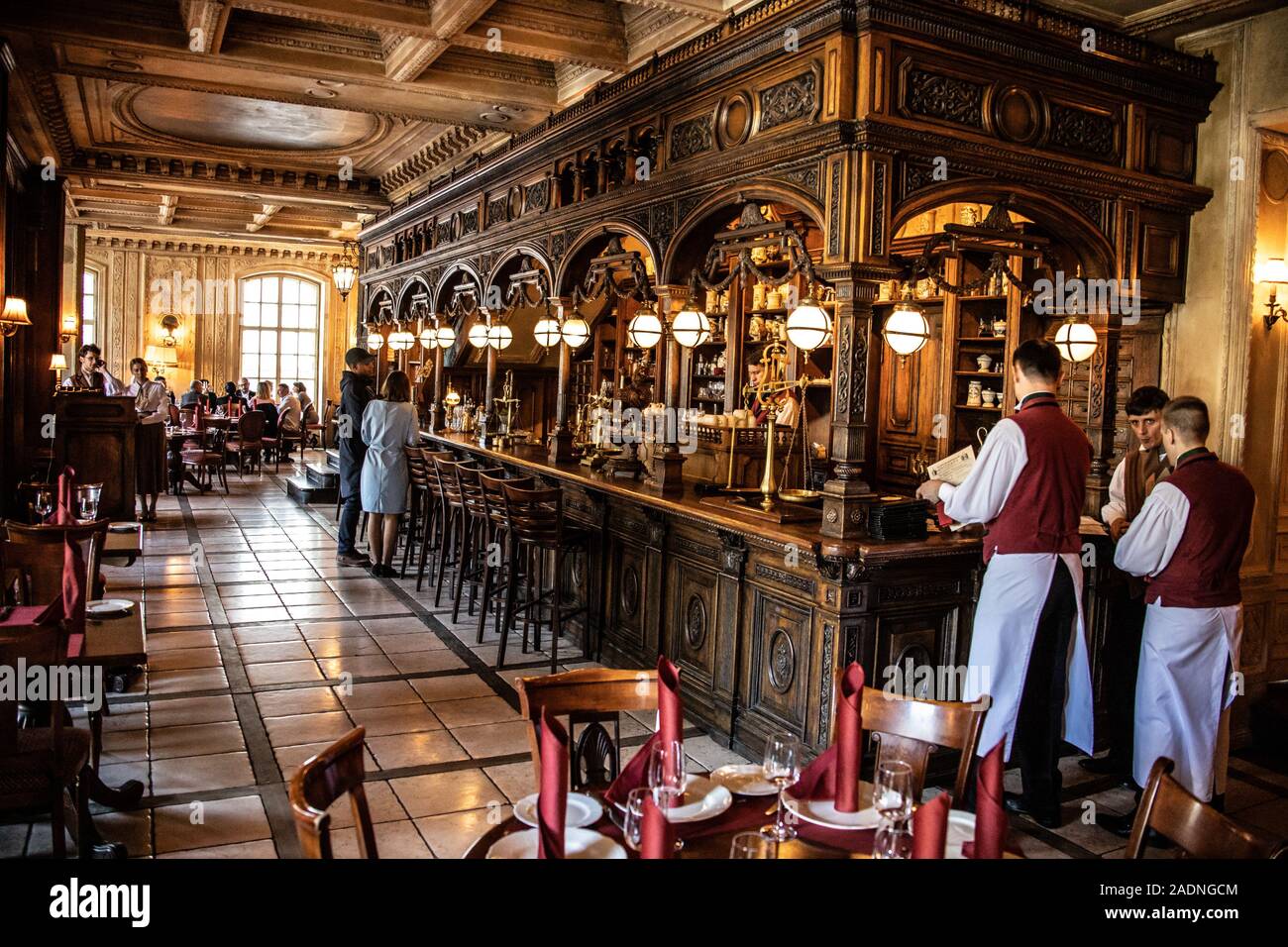 Cafe Puschkin, Moskau, Russland Stockfoto
