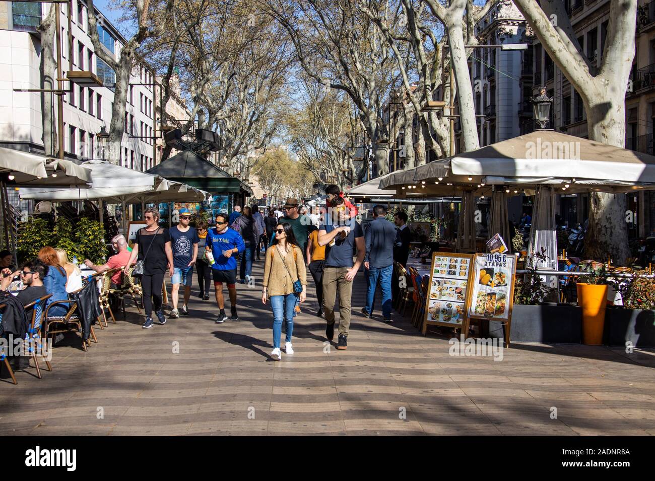 La Rambla, Barcelona, Spanien Stockfoto