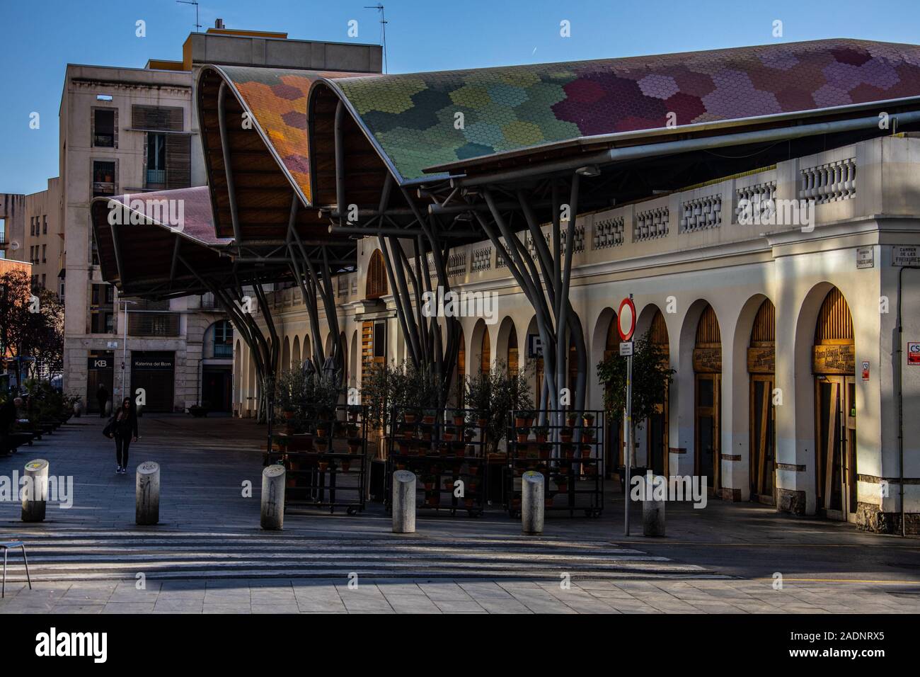 Mercado de Santa Caterina, Barcelona, Spanien Stockfoto