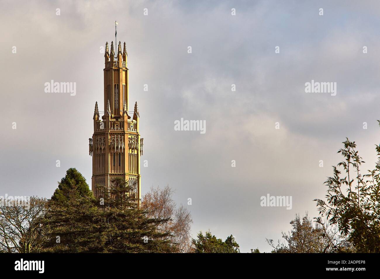 Hadlow Schloss ist ein Grad I 18. Jahrhundert country house in Hadlow, Kent, England aufgeführt. Stockfoto