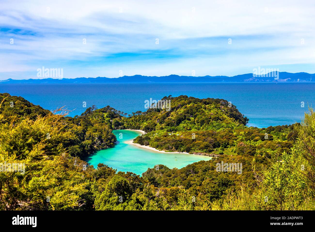 Frenchman Bay Lagune, Abel Tasman National Park, Neuseeland Stockfoto