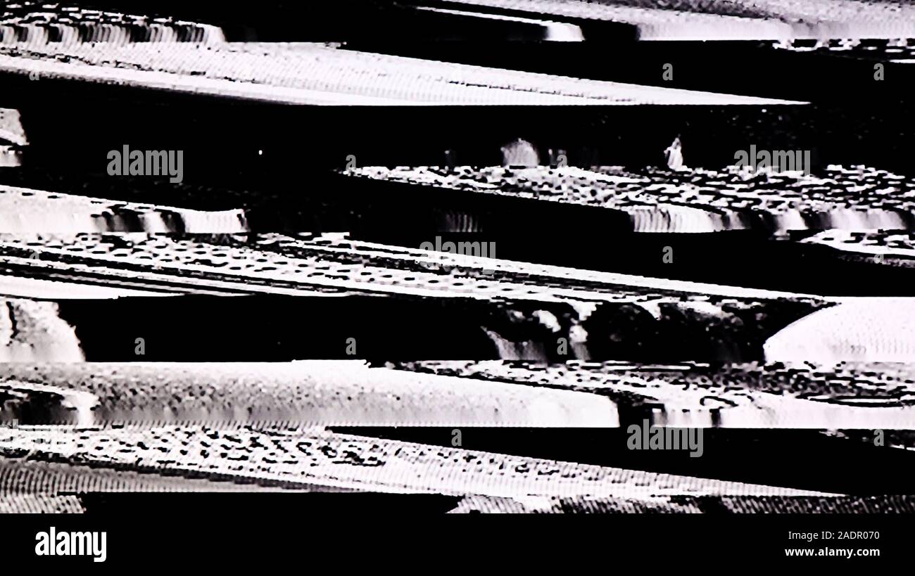 TV statisches Rauschen Glitch Wirkung Stockfoto