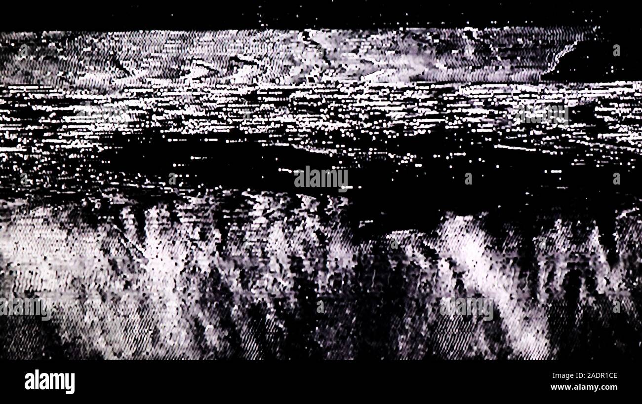 TV statisches Rauschen Glitch Wirkung Stockfoto