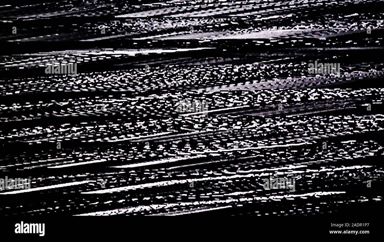 TV statisches Rauschen Glitch Wirkung Stockfoto
