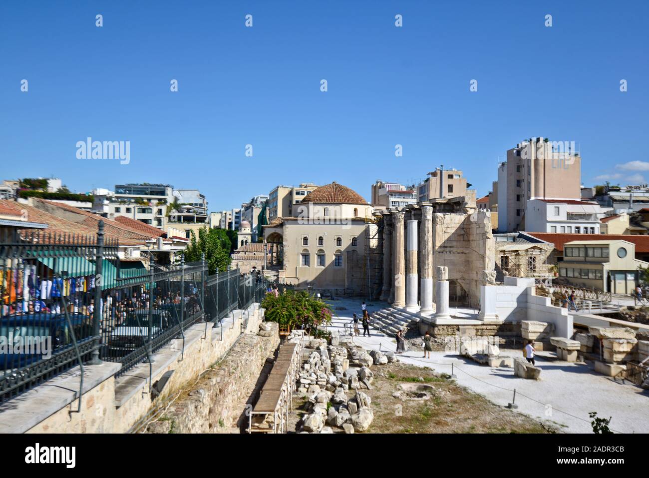 Hadrians Bibliothek. Athen, Griechenland Stockfoto