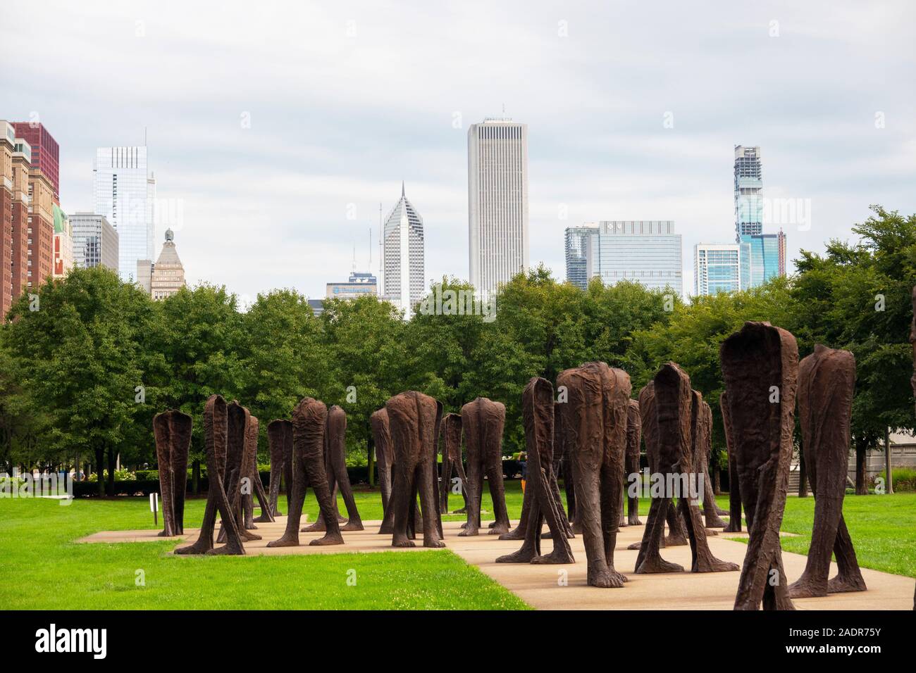 Agora Skulptur im Grant Park Chicago Illinois Stockfoto