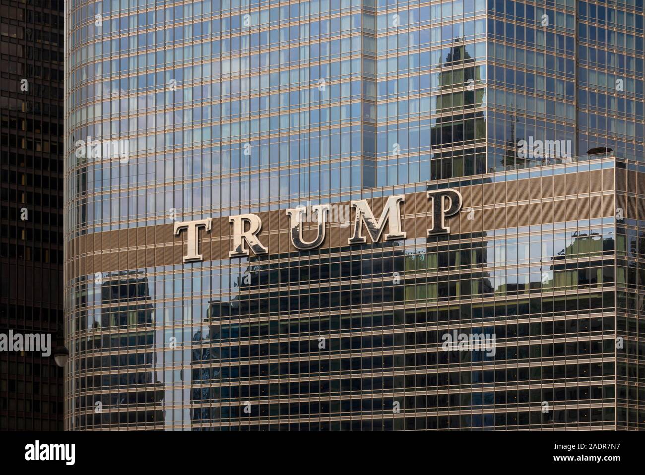 Trump International Hotel and Tower in Chicago Illinois Stockfoto