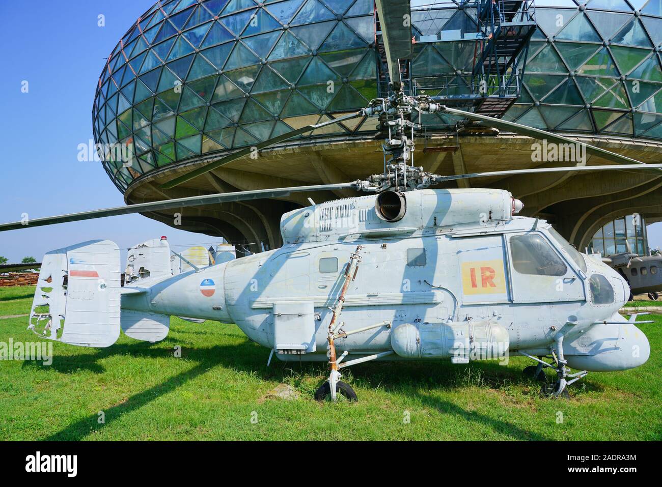 Belgrad, SERBIEN-19 Jun 2019 - Blick auf das Wahrzeichen Aeronautical Museum Belgrad (Ehemaligen jugoslawischen Luftfahrttechnischen Museum) Neben der Belgrader Ni entfernt Stockfoto
