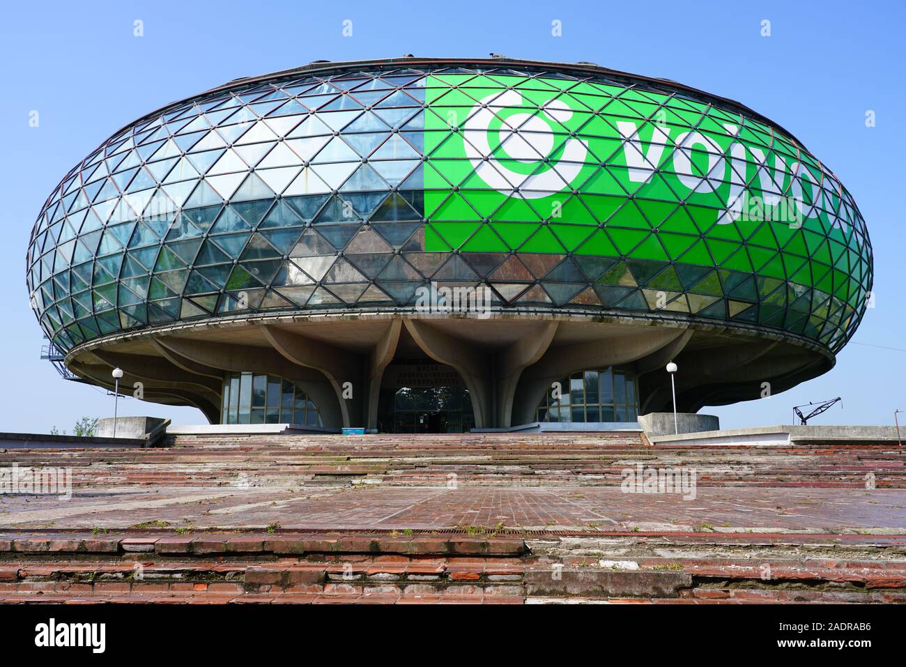 Belgrad, SERBIEN-19 Jun 2019 - Blick auf das Wahrzeichen Aeronautical Museum Belgrad (Ehemaligen jugoslawischen Luftfahrttechnischen Museum) Neben der Belgrader Ni entfernt Stockfoto