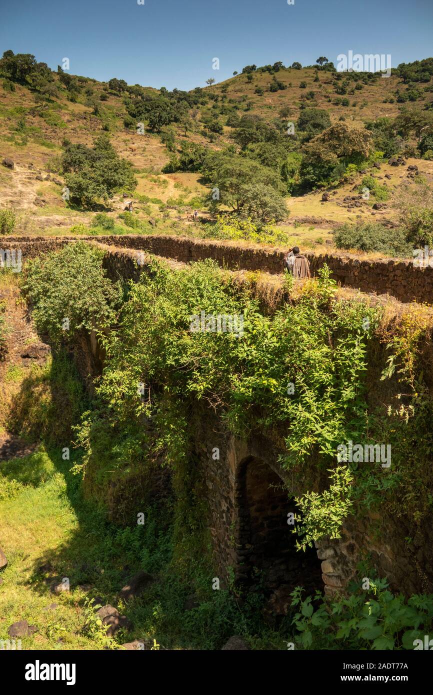 Äthiopien, Amhara-region, Bahir Dar, Tissisat, Alata Brücke über den Blauen Nil gebaut, die von portugiesischen für Kaiser Susenyos 1626 Stockfoto