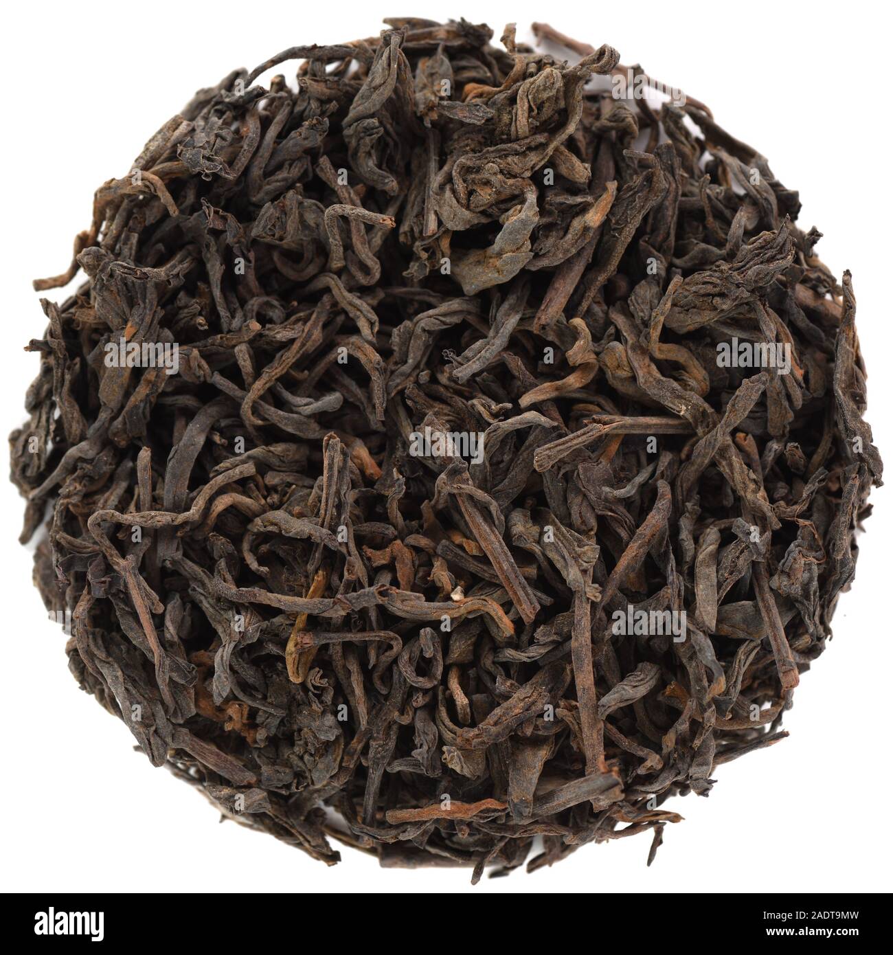 In der ersten Klasse Liubao dunklen Tee aus Guagnxi isoliert Stockfoto