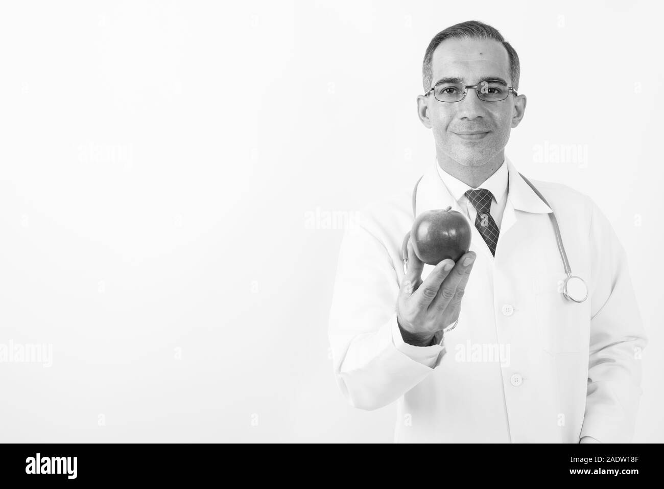 Reifen persischen Mann Arzt in Schwarz und Weiß Stockfoto
