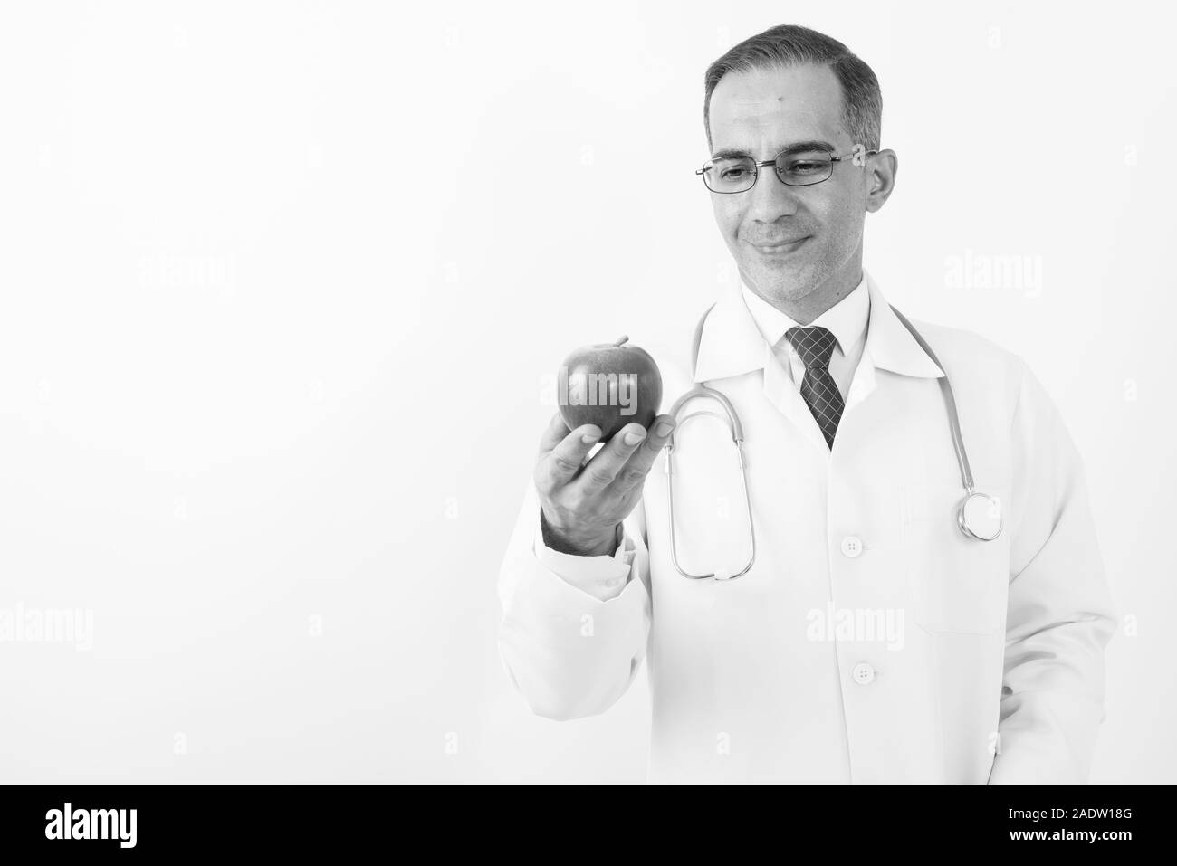 Reifen persischen Mann Arzt in Schwarz und Weiß Stockfoto