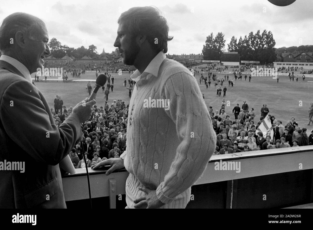Ian Botham Botham Test 1981 Stockfoto