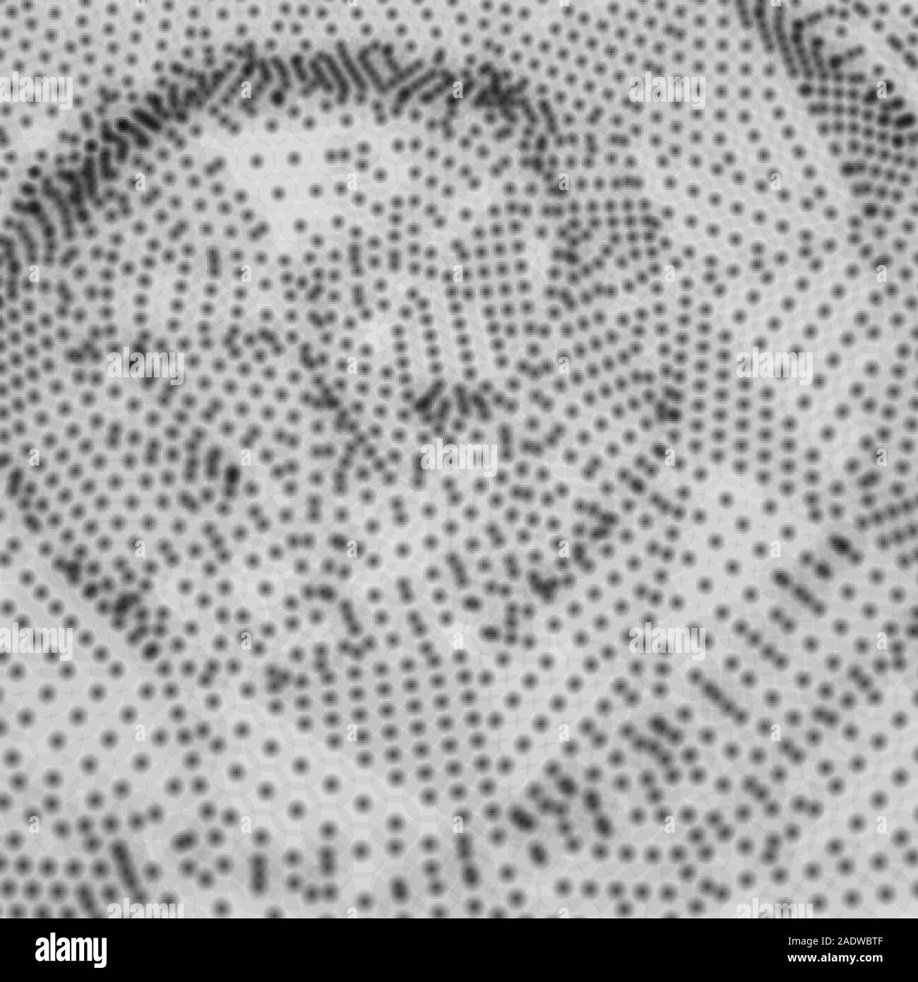 Array mit dynamischen Partikeln. 3d-futuristische Technologie Stil. Zusammenfassung Hintergrund. Textur. Vector Illustration. Stock Vektor