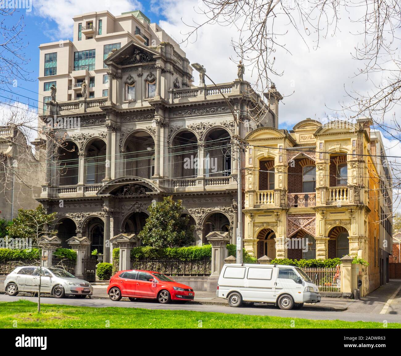 Universität Melbourne student Residential college Medley Halle in Drummond Street Carlton Melbourne, Victoria, Australien. Stockfoto