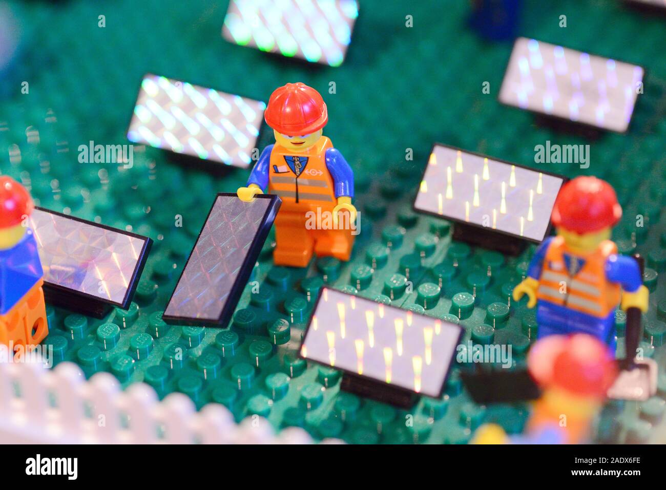 Lego Photovoltaik Panel Stockfoto