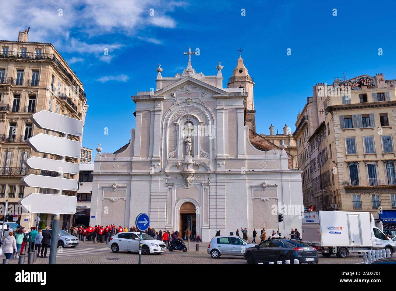 Eglise Saint-Ferréol les Augustins Kirche Fassade in Marseille, Frankreich, Europa Stockfoto