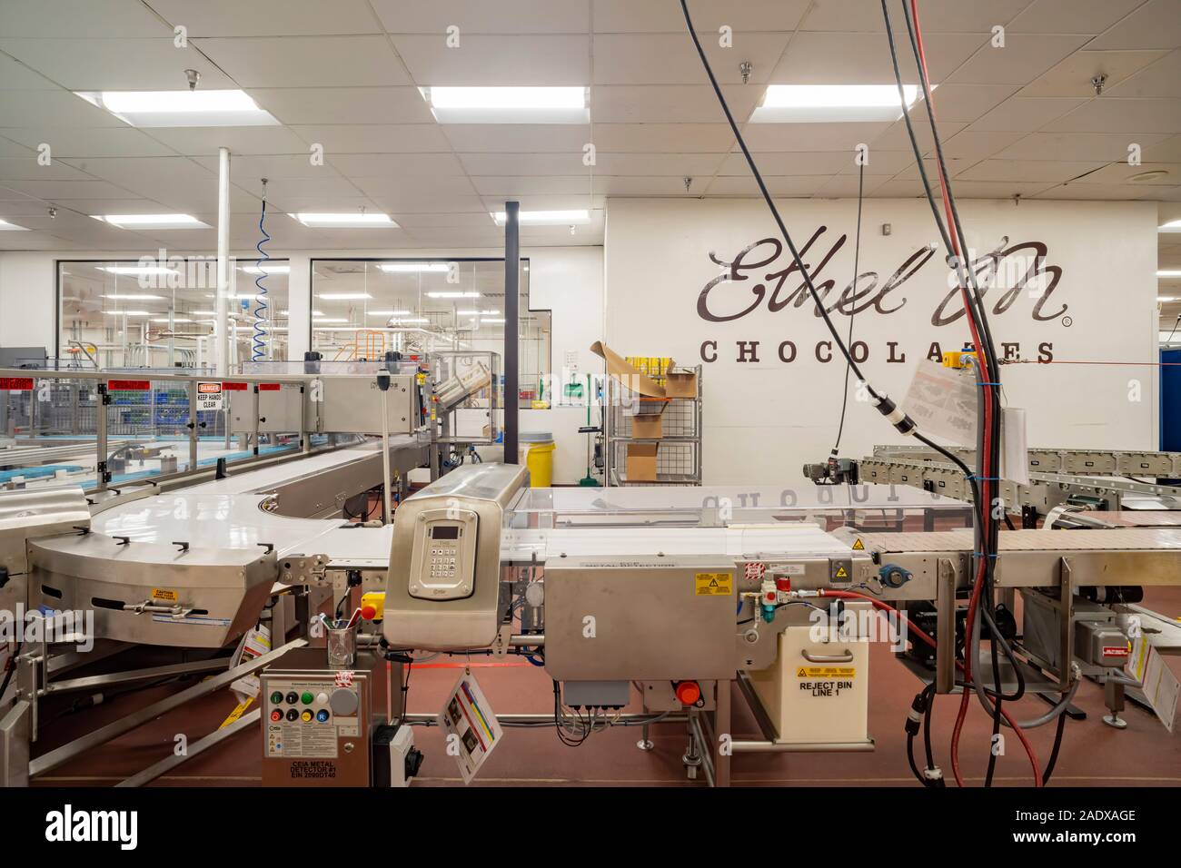 Las Vegas, Dez 2: Innenansicht des berühmten Ethel M Schokoladenfabrik am Dez 2, 2019 in Las Vegas, Henderson Stockfoto