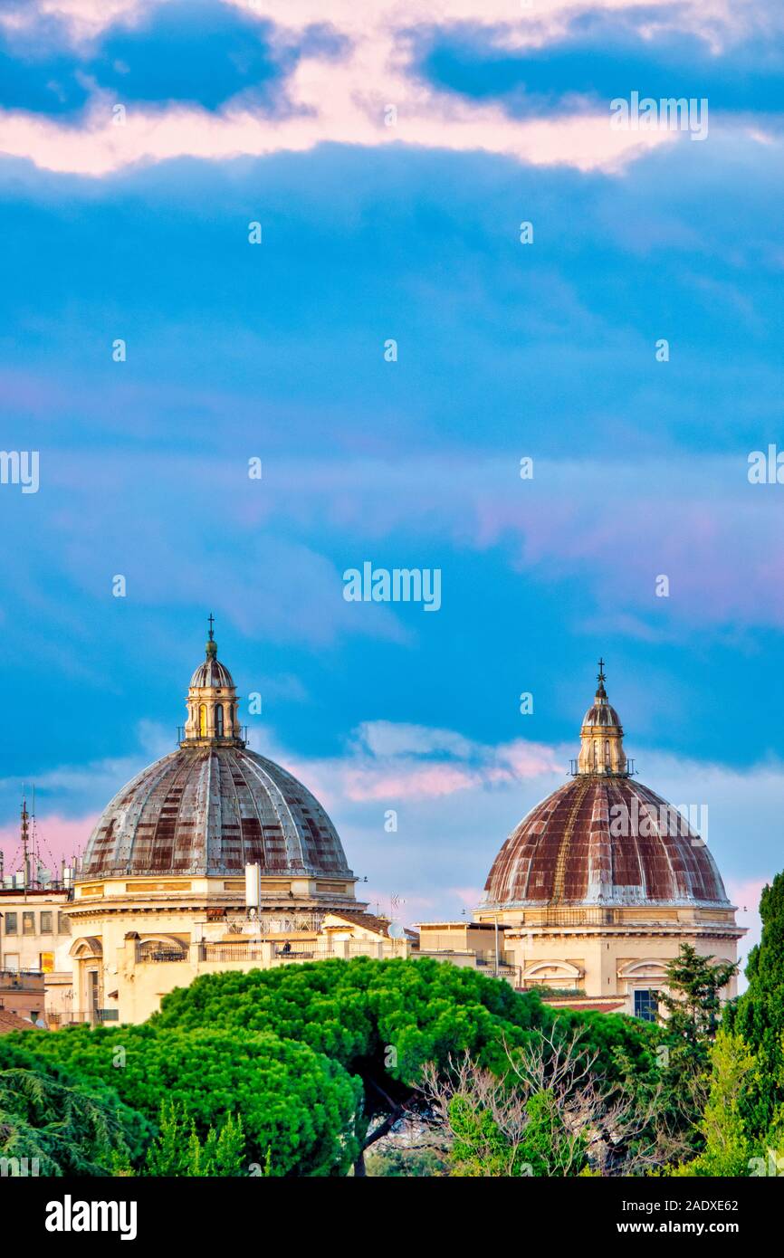Kuppeln von Santa Maria Maggiore, Rom Italien Stockfoto