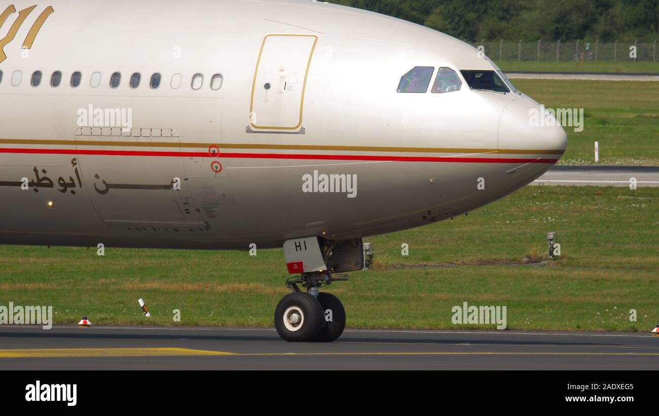 Foto Etihad Airbus A340 Stockfoto
