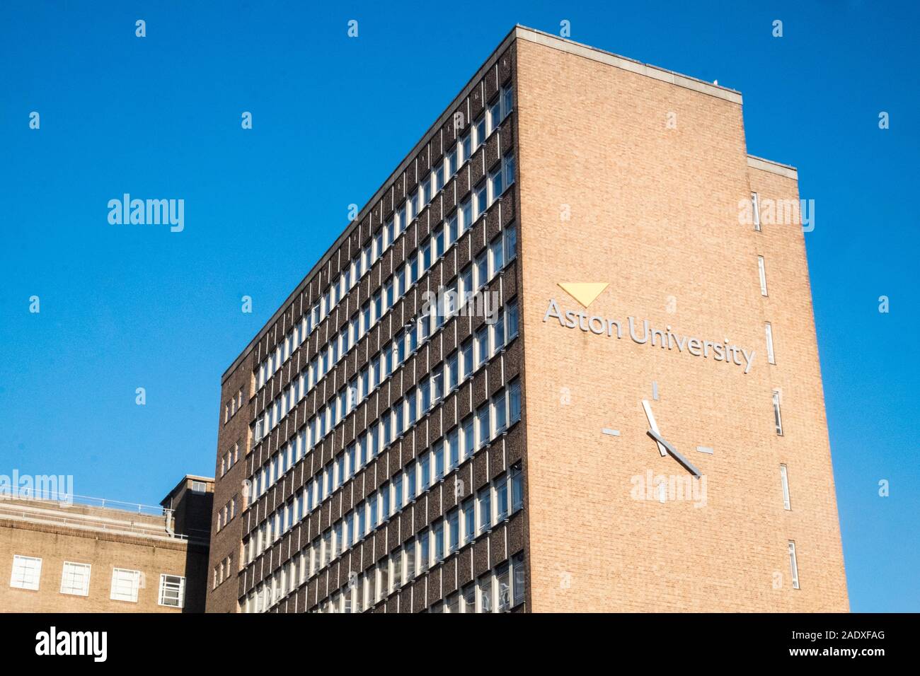 Der Aston University, Student, Schüler, Bildung, Campus, Stadt, Zentrum, der, Birmingham, West Midlands, West Midlands, England, Englisch, GB, Großbritannien, England, Großbritannien Stockfoto