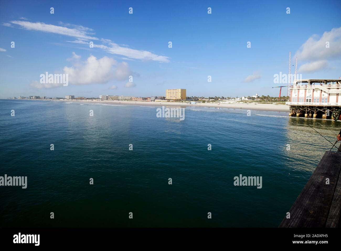 Am frühen Morgen vom Pier Daytona Beach florida usa gesehen Stockfoto