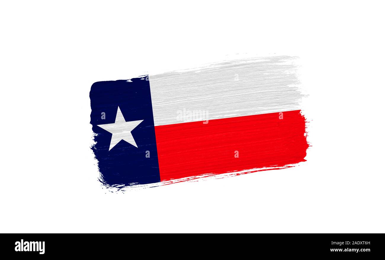 Capale Dello Stato Del Texas E Bandiere D'ondeggiamento Fotografia