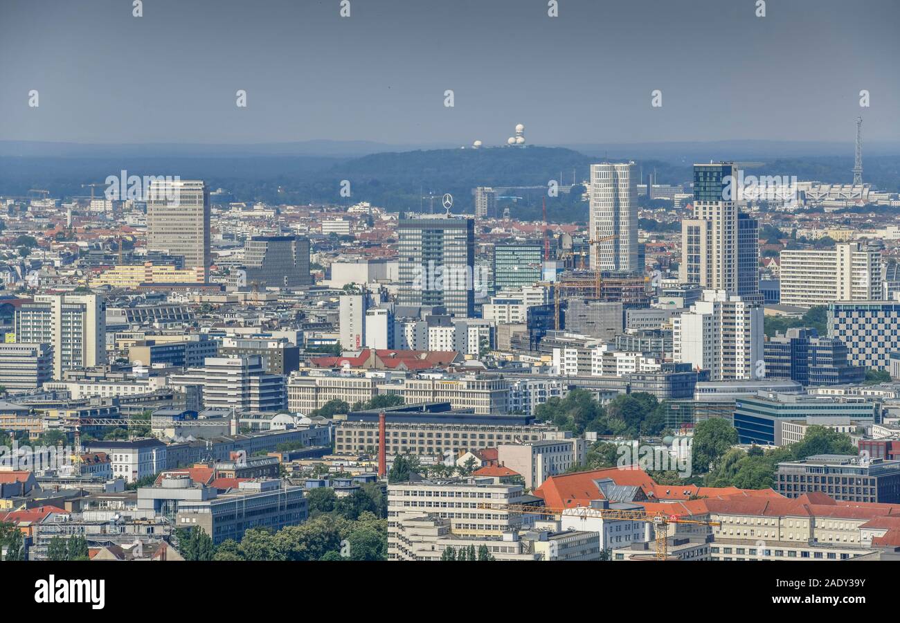 Stadtpanorama City West, Berlin, Deutschland Stockfoto