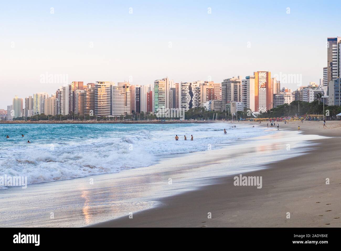 Szenen aus dem Küstengebiet der Stadt Fortaleza Im Nordosten Brasiliens Stockfoto