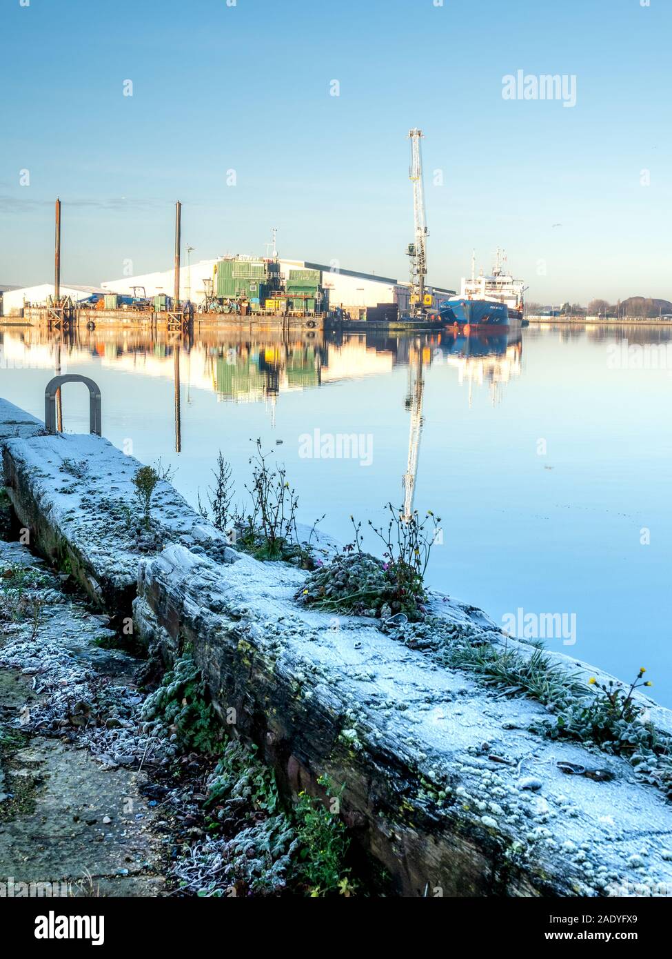 Birkenhead Docks Stockfoto