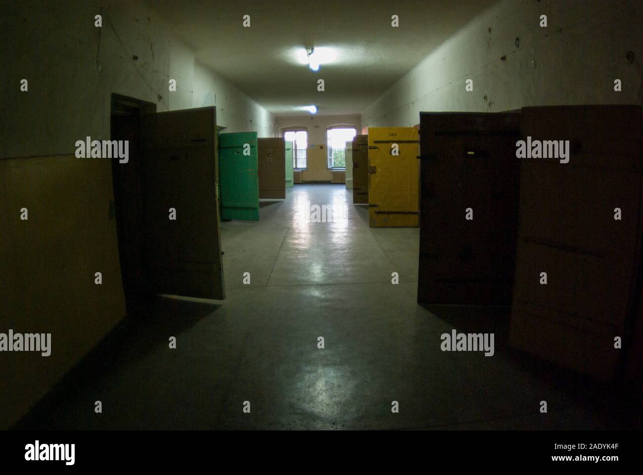 Ehemaliges Gefängnis, Zentrum für internierung von anti-kommunistischen Gegner in Łęczyca, Polen Stockfoto