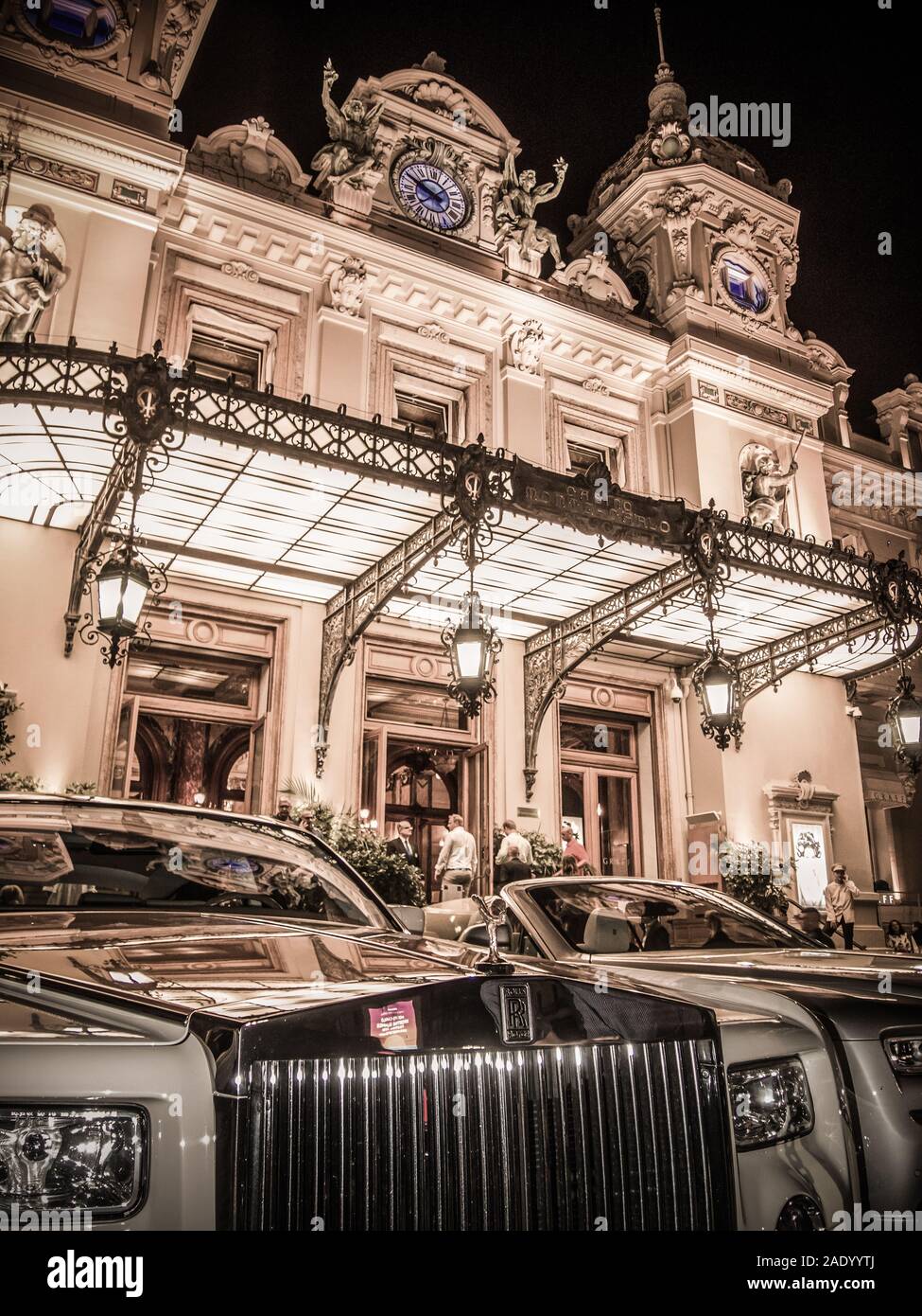 Exotische Casino Monte Carlo Stockfoto