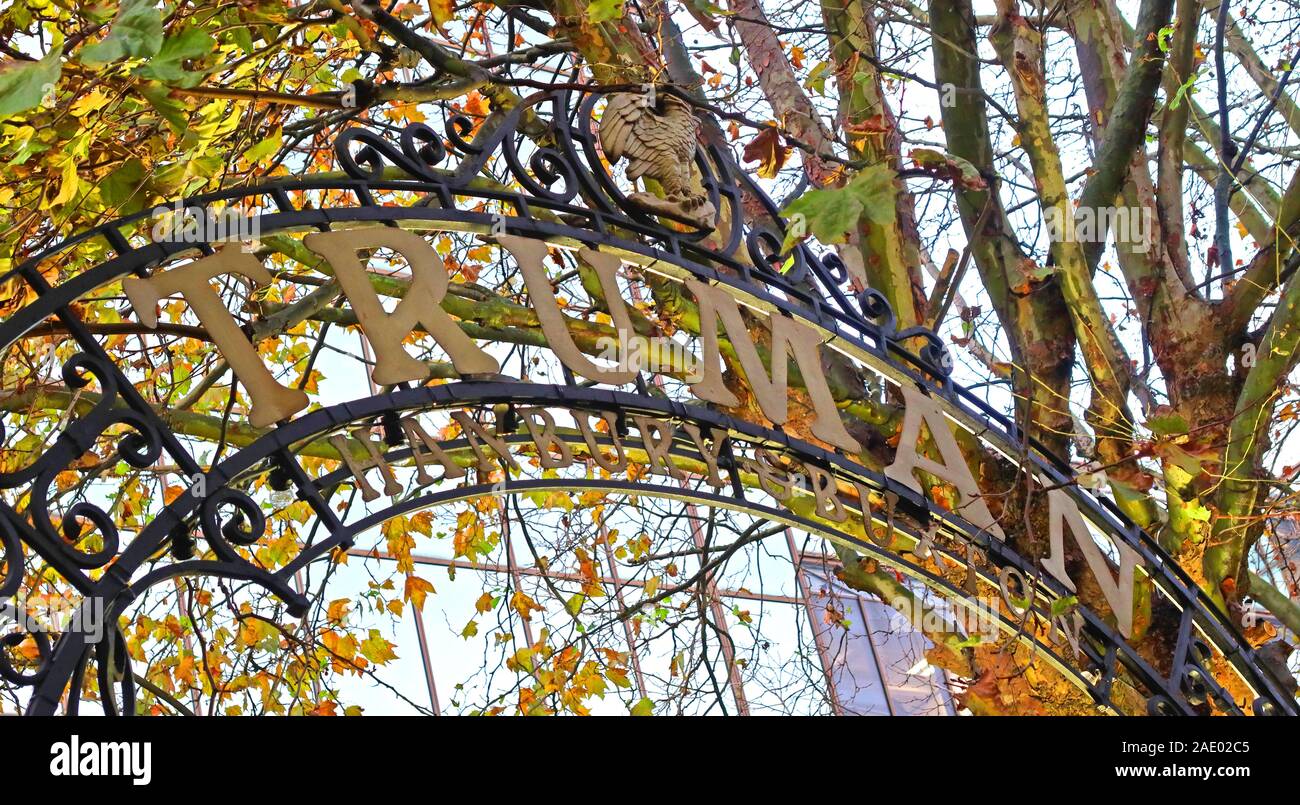 Truman Brewery Tore und Brauerei, altes Sudhaus, Brick Lane, East End, London, England, UK, E1 6QR Stockfoto