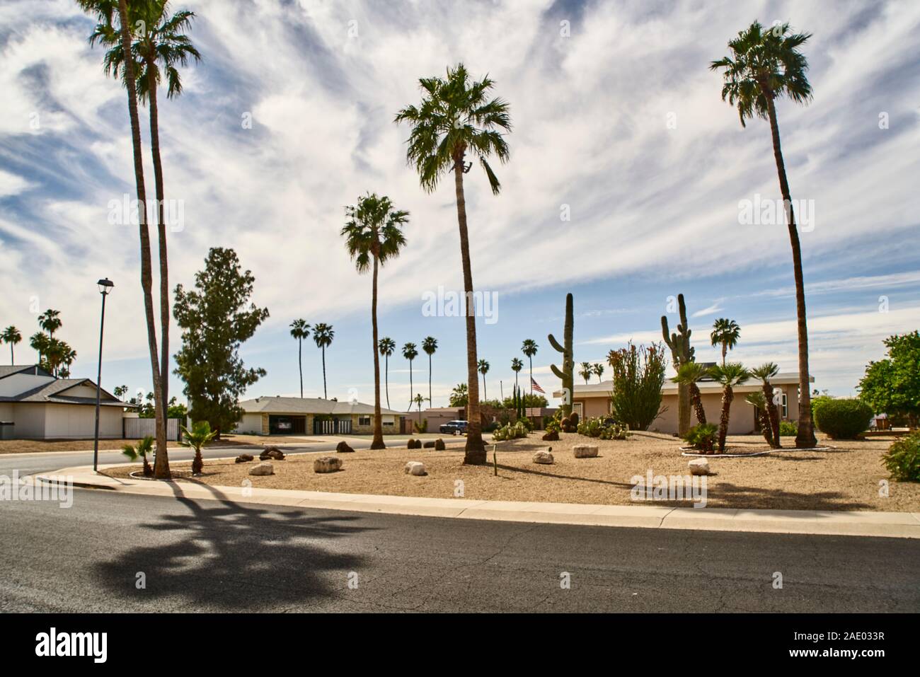 Sun City Ruhestandgemeinschaft Arizona USA Stockfoto