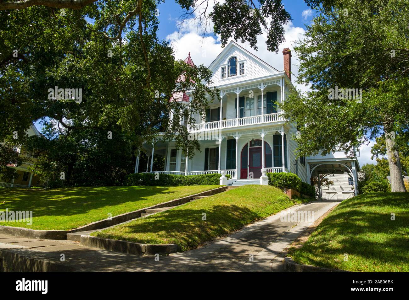 Stattliche vistorian in Natchez am südlichen Ende von den Natchez Trace entfernt ist die älteste Stadt am Mississippi und Empfänger der Pr Stockfoto