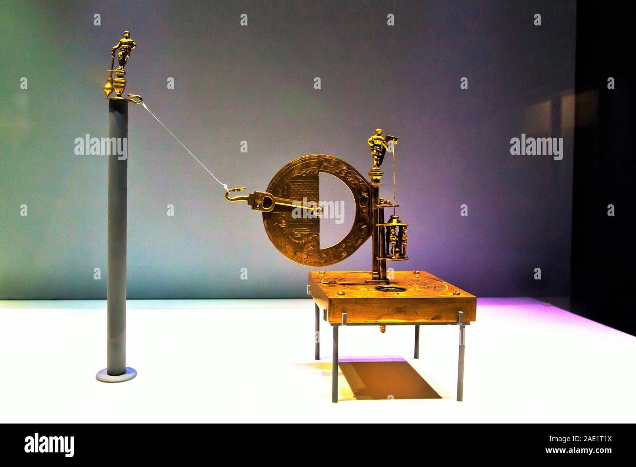 Antike Braunschweig Messing Übersicht Ausrüstung aus Deutschland, "CSMVS Museum, Mumbai, Maharashtra, Indien, Asien Stockfoto
