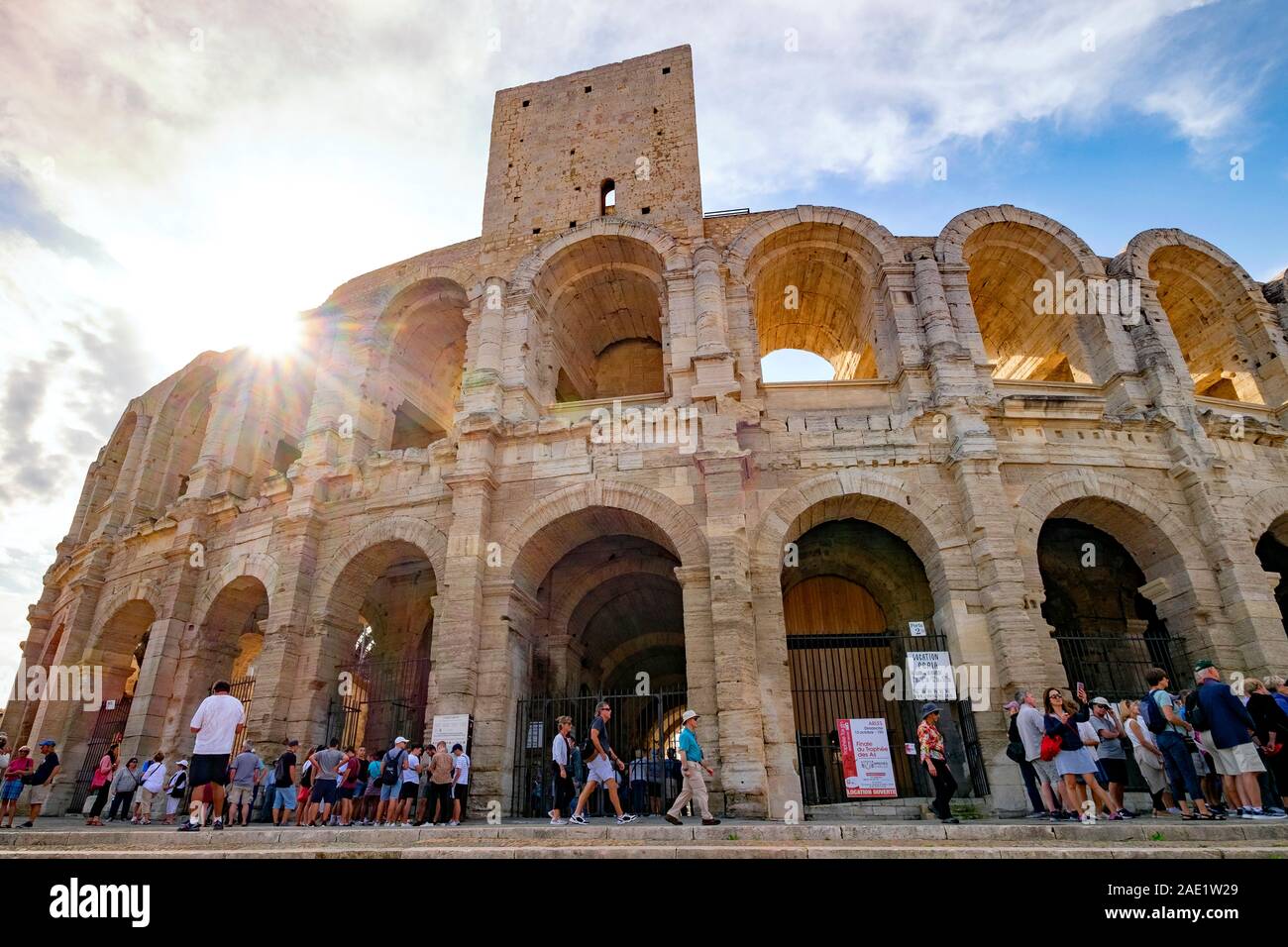 Amphitheater in Arles, Arles, Provence, Frankreich, Europa Stockfoto