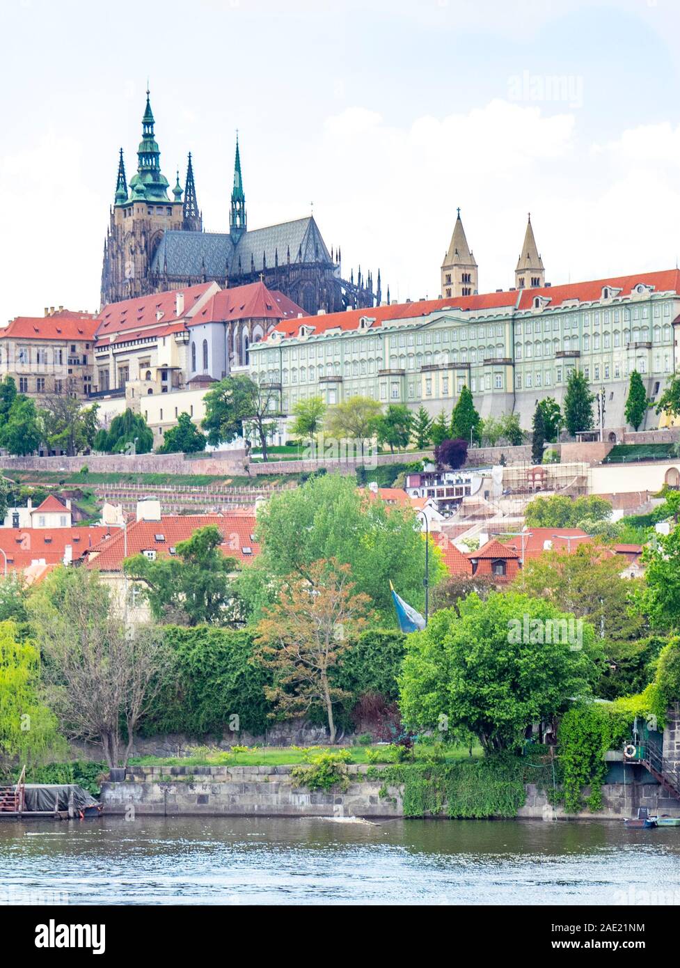 St. Veits-Kathedrale und Prager Burg Komplex Prag Tschechische Republik Stockfoto