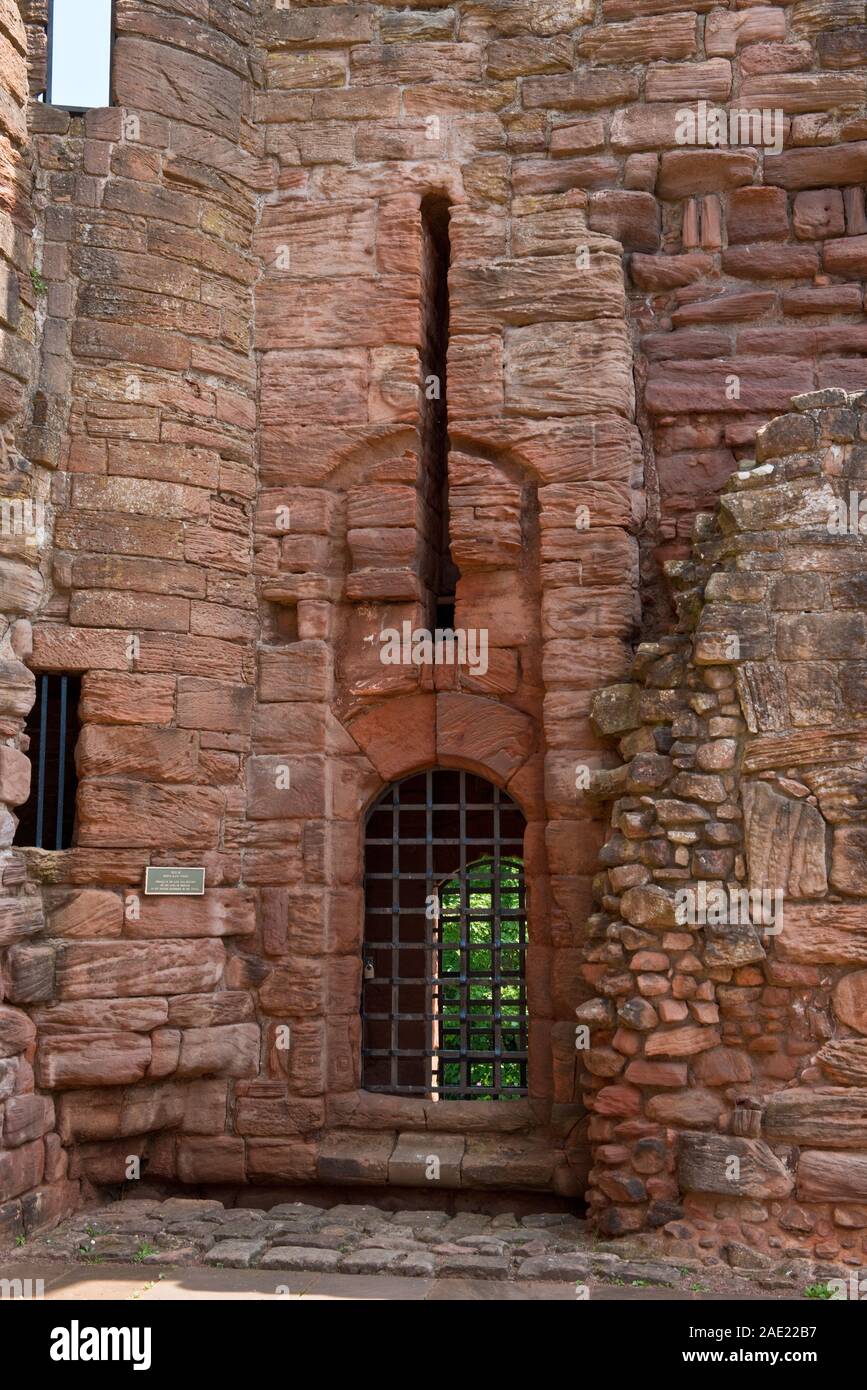 Architektonischen Details von Bothwell Castle. South Lanarkshire, Schottland Stockfoto