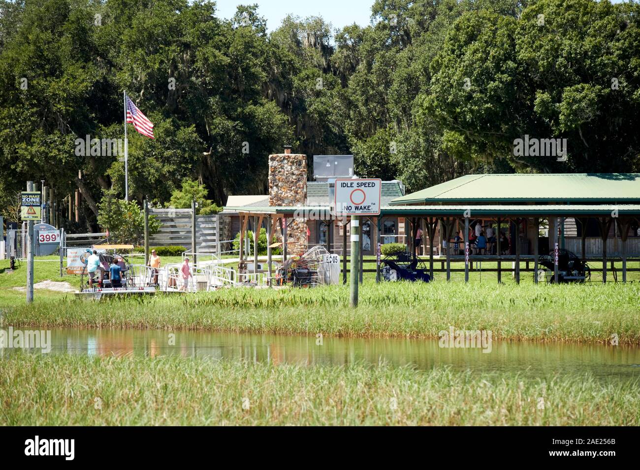 Boggy Creek Airboat Rides Lake Tohopekaliga central florida usa Stockfoto